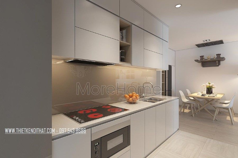 Thiết kế nội thất phòng khách chung cư Green Star 